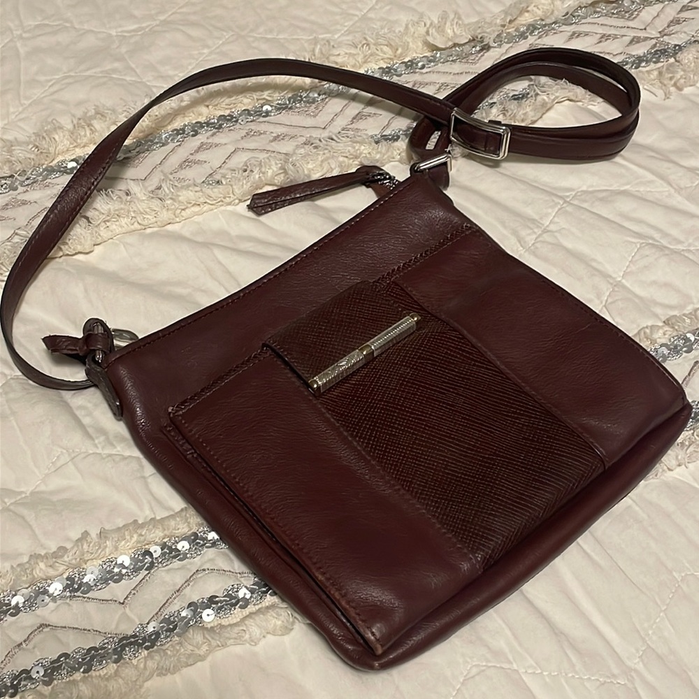 Brighton Acoma Brown Sayan Front Wallet‎ Organizer Crossbody
